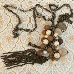 Bohemian Shell and Bead Necklace